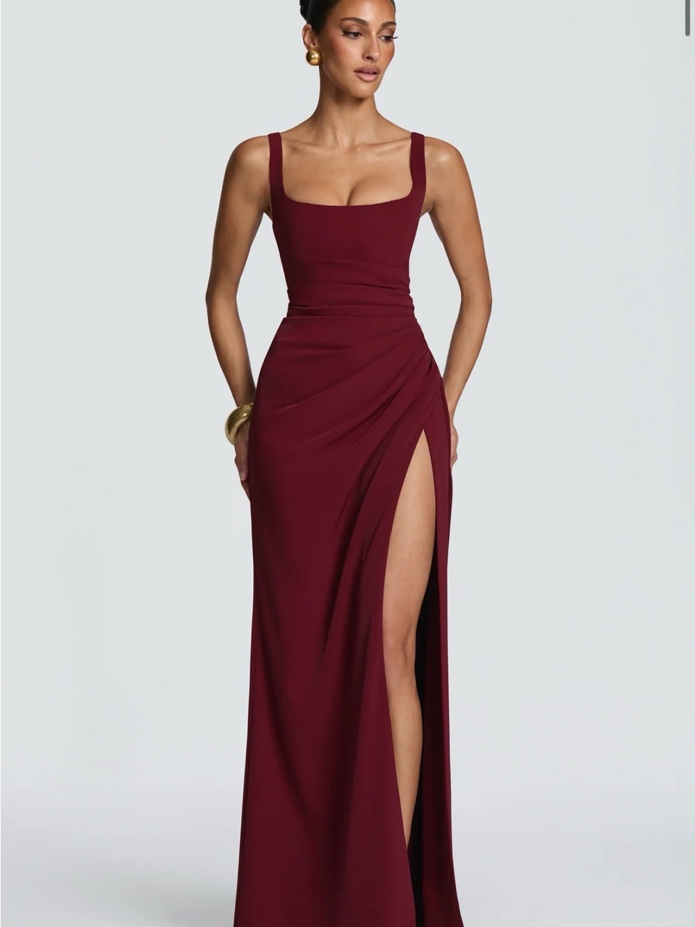 NWT BABYBOO laleh maxi dress Cherry lacquer - size small